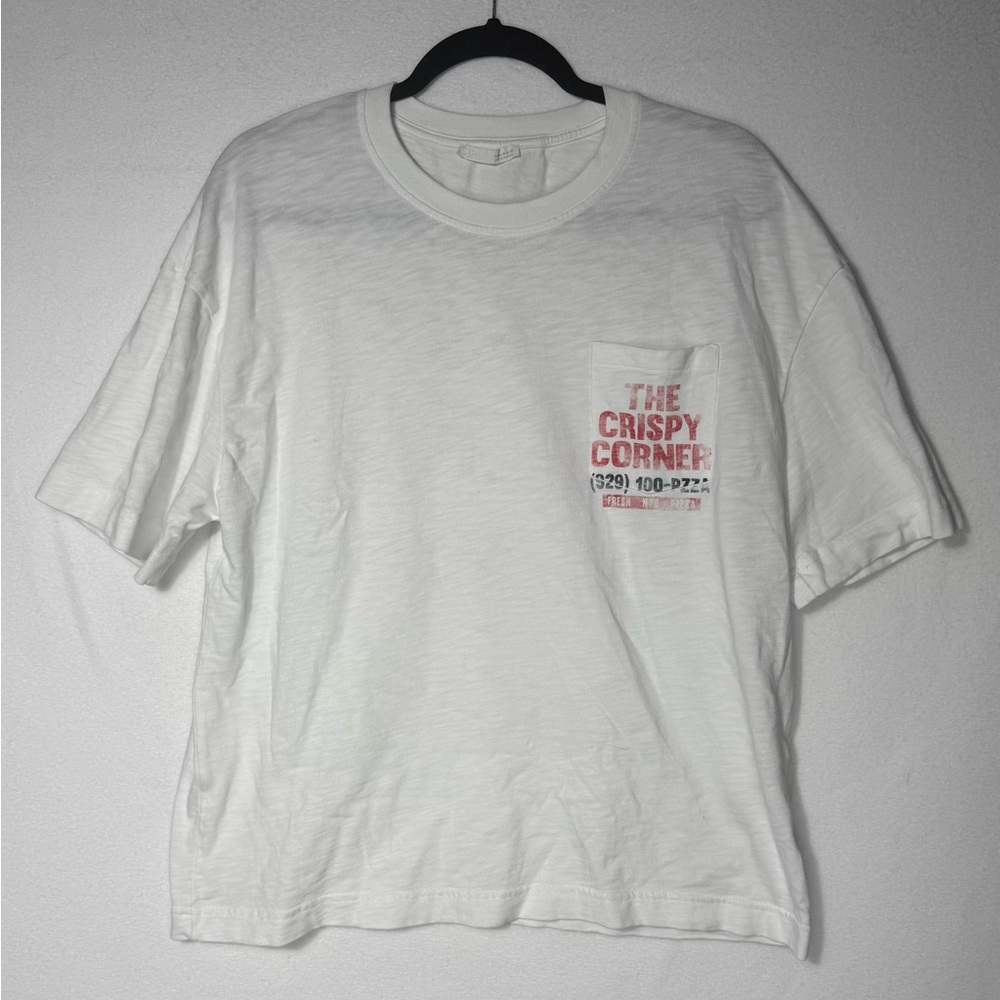 Zara Man Cropped NYC Vintage Themed T-shirt